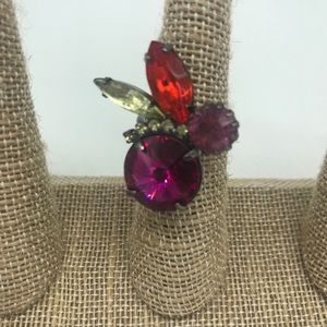 Joomi statement Ring Gun Metal Size 6.5 Stainless